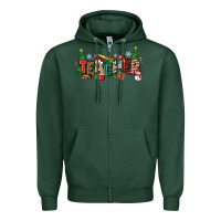 Sports Green Christmas teacher Zipper Hoodie - Zillion Design Studio