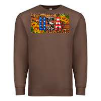 Chestnut usa sunflowers license plate Premium Sweatshirt - HRA Design Shop