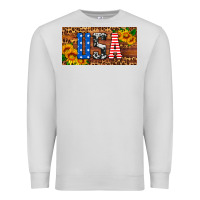 Dove Grey usa sunflowers license plate Premium Sweatshirt - HRA Design Shop