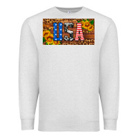 Oatmeal Heather usa sunflowers license plate Premium Sweatshirt - HRA Design Shop