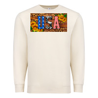 Sandshell usa sunflowers license plate Premium Sweatshirt - HRA Design Shop