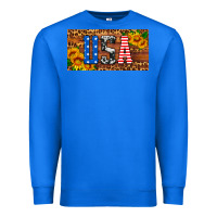 True Royal usa sunflowers license plate Premium Sweatshirt - HRA Design Shop