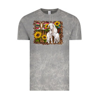 Cloud Rock gats baby gots sunflowers wooden serape leopard Vintage Tee - Artiststas