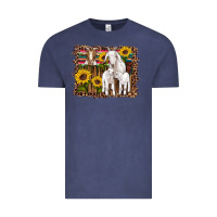 Vintage Denim gats baby gots sunflowers wooden serape leopard Vintage Tee - Artiststas