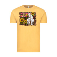 Vintage Mustard gats baby gots sunflowers wooden serape leopard Vintage Tee - Artiststas