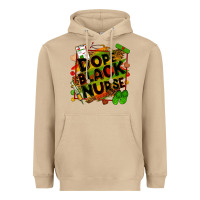 Mushroom Dope black Nurse juneteenth Heavyweight Hoodie - Zillion Design Studio