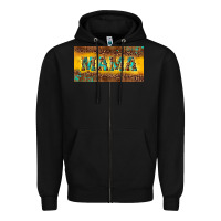Black Mama with gemstone Zipper Hoodie - RanaPortraitStore