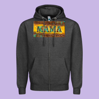 Zipper Hoodie Mama with gemstone