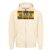 Sandshell Mama with gemstone Zipper Hoodie - RanaPortraitStore
