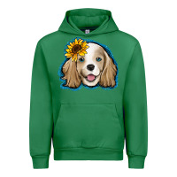 Emerald cocker spaniel sunflower Urban Hoodie - Jasminsmagicworld
