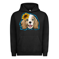 Pigment Black cocker spaniel sunflower Urban Hoodie - Jasminsmagicworld