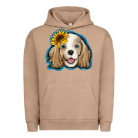 Cocker Spaniel Sunflower Urban Hoodie | Teevron