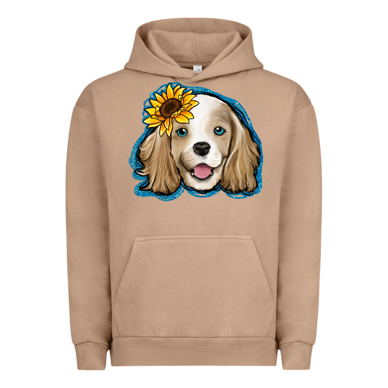 Cocker Spaniel Sunflower Urban Hoodie by Jasminsmagicworld | Teevron
