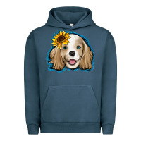 Pigment Midnight Navy cocker spaniel sunflower Urban Hoodie - Jasminsmagicworld