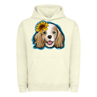 Pigment Pistachio cocker spaniel sunflower Urban Hoodie - Jasminsmagicworld
