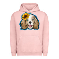 Pigment Salmon cocker spaniel sunflower Urban Hoodie - Jasminsmagicworld