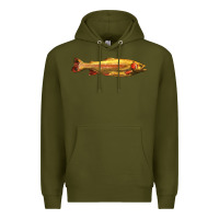 Army Green golden trout west virginia Premium Hoodie - LillyAllenDesigns