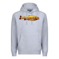 Heather Grey golden trout west virginia Premium Hoodie - LillyAllenDesigns