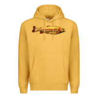 Mustard golden trout west virginia Premium Hoodie - LillyAllenDesigns
