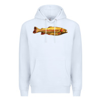 White golden trout west virginia Premium Hoodie - LillyAllenDesigns