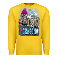 Lemon Winter tis the season skeleton Premium Sweatshirt - FaDigitalArtStudio