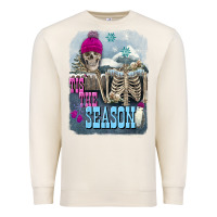 Sandshell Winter tis the season skeleton Premium Sweatshirt - FaDigitalArtStudio