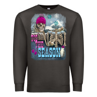 Winter Tis The Season Skeleton Premium Sweatshirt | Teevron