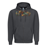 Smoke Mama with highland cow Zipper Hoodie - RanaPortraitStore