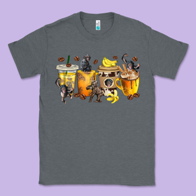 Classic Tee monkey coffee cups