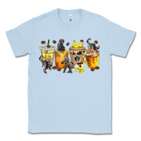 Dusty Blue monkey coffee cups Classic Tee - texasbilliewilder