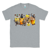 Heather Grey monkey coffee cups Classic Tee - texasbilliewilder