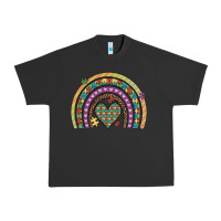 Pigment Black autism awareness heart leopard rainbow Urban Heavy Tee - Artiststas