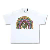 White autism awareness heart leopard rainbow Urban Heavy Tee - Artiststas