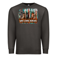 Smoke just a girl who loves horses Premium Sweatshirt - CowhideDigitalArt