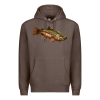 Coffee brown trout Premium Hoodie - LillyAllenDesigns