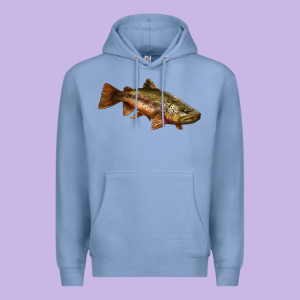 Brown Trout Premium Hoodie Designed By Lillyallendesigns