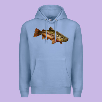 Brown Trout Premium Hoodie Designed By Lillyallendesigns
