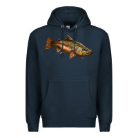 Navy brown trout Premium Hoodie - LillyAllenDesigns