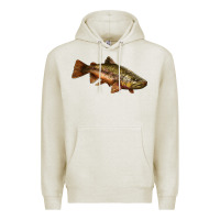 Oatmeal Heather brown trout Premium Hoodie - LillyAllenDesigns