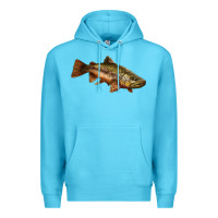 Ocean Blue brown trout Premium Hoodie - LillyAllenDesigns