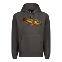 Smoke brown trout Premium Hoodie - LillyAllenDesigns