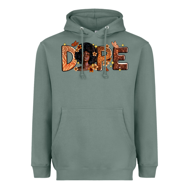 Dope Melanin Heavyweight Hoodie by Zillion Design Studio | Teevron