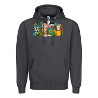 Smoke western cow coffee cup Zipper Hoodie - texasbilliewilder