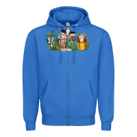 True Royal western cow coffee cup Zipper Hoodie - texasbilliewilder