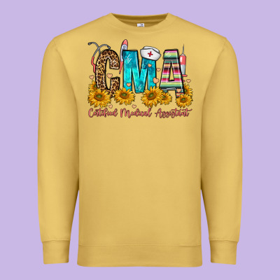 Cma Certified Medical Assistant Premium Sweatshirt Designed By Fadigitalartstudio