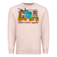 Pale Pink cma certified medical assistant Premium Sweatshirt - FaDigitalArtStudio
