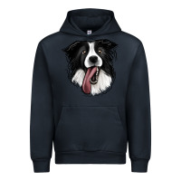 Navy Border Collie Urban Hoodie - Jasminsmagicworld