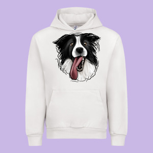 Border Collie Urban Hoodie Designed By Jasminsmagicworld