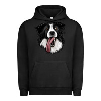 Pigment Black Border Collie Urban Hoodie - Jasminsmagicworld