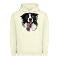 Pigment Pistachio Border Collie Urban Hoodie - Jasminsmagicworld